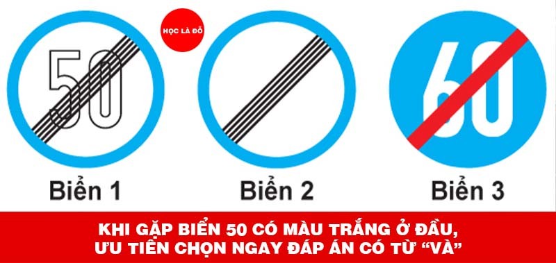 Mẹo lý thuyết phần biển báo giao thông bằng lái xe hạng A1